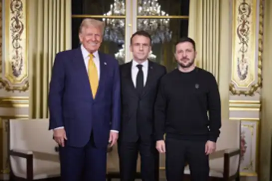Macron ile Trump, Ukrayna'yı görüştü