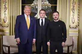 Macron ile Trump, Ukrayna'yı görüştü
