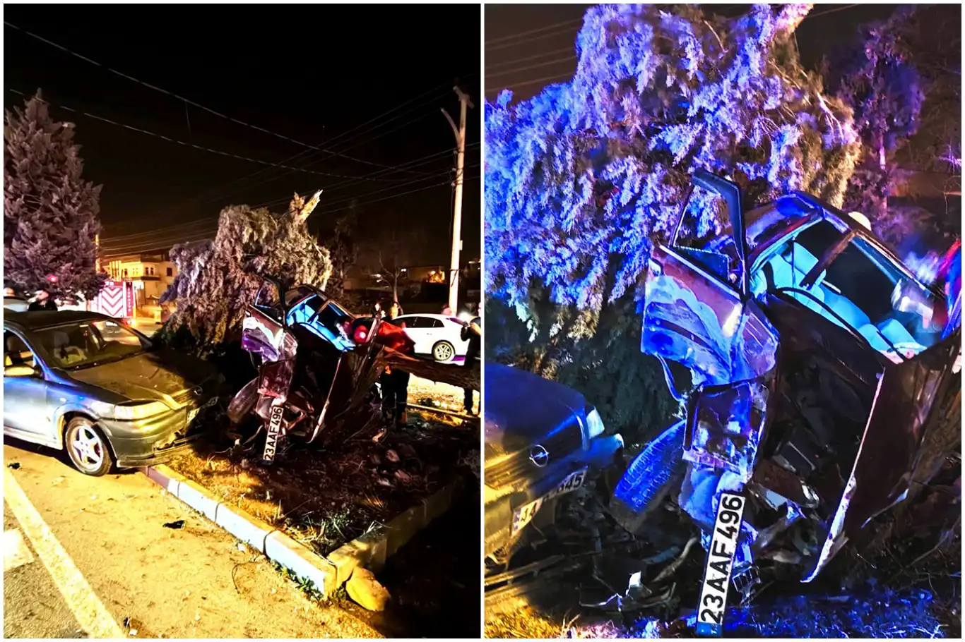 Malatya'da 3 aracın karıştığı zincirleme trafik kazasında 6 kişi yaralandı