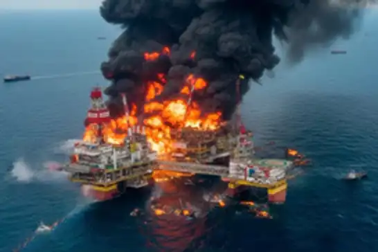 Ukrayna'dan Hazar Denizi'nde Rusya'ya ait bir petrol platformuna saldırı