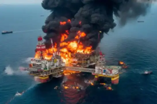 أوكرانيا تستهدف منصة نفط روسية في بحر قزوين