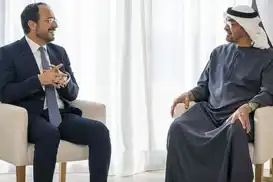 BAE Devlet Başkanı Al Nahyan, GKRY'yi ziyaret etti