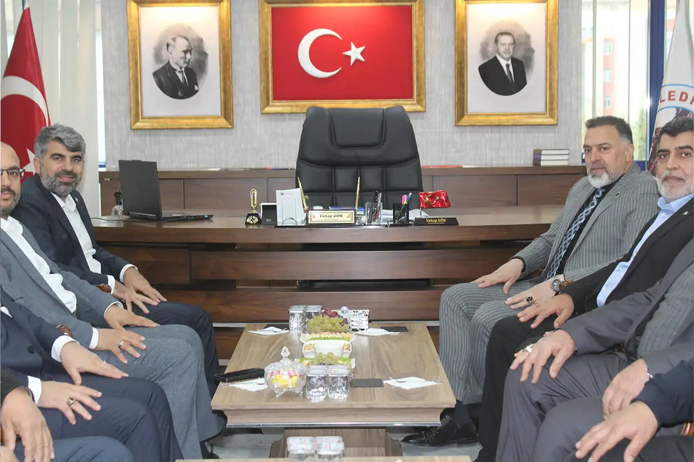 HÜDA PAR Milletvekili Dinç, Kovancılar Belediye Başkanı Gök’ü ziyaret etti