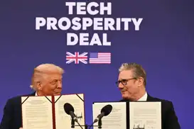 تعليق مفاوضات اتفاقية التكنولوجيا بين بريطانيا والولايات المتحدة