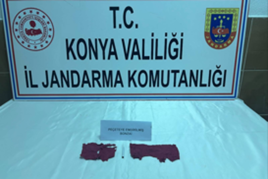 Konya’da peçeteye emdirilmiş sentetik bonzai ele geçirildi