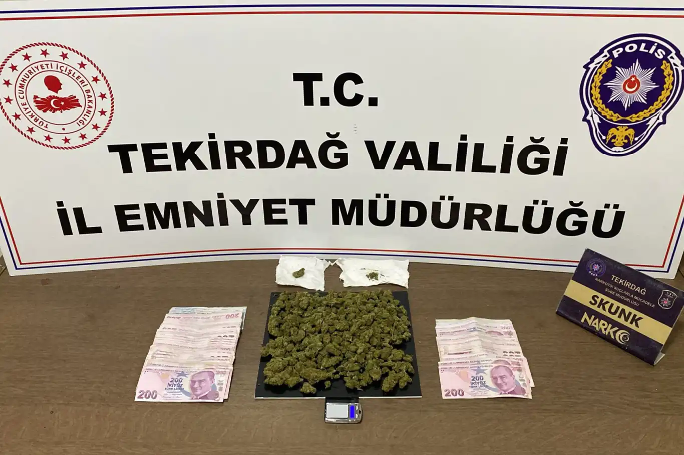 Tekirdağ’da narkotik operasyonlarında 178 kişi hakkında işlem yapıldı
