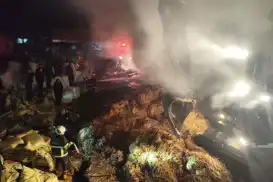 Şanlıurfa’da hayvan çiftliğinde yangın