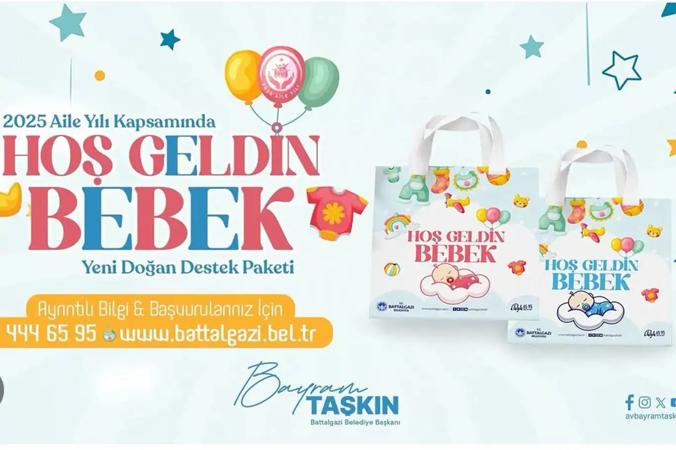 Battalgazi Belediyesi'nden ailelere destek