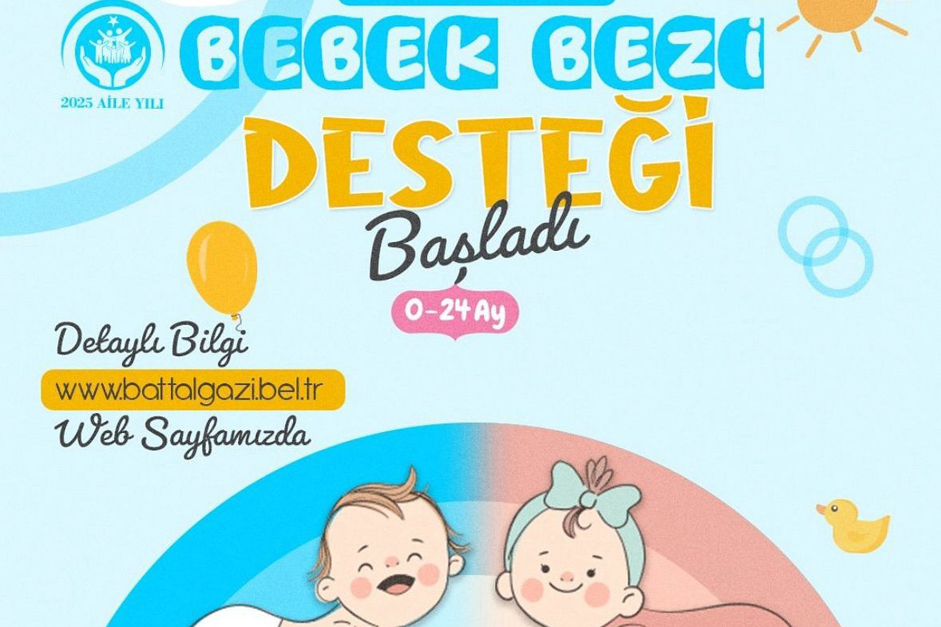 Battalgazi Belediyesi'nden ailelere destek