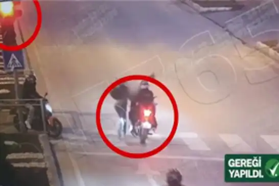 Yayaya çarpan motosiklet sürücüsü yakalandı