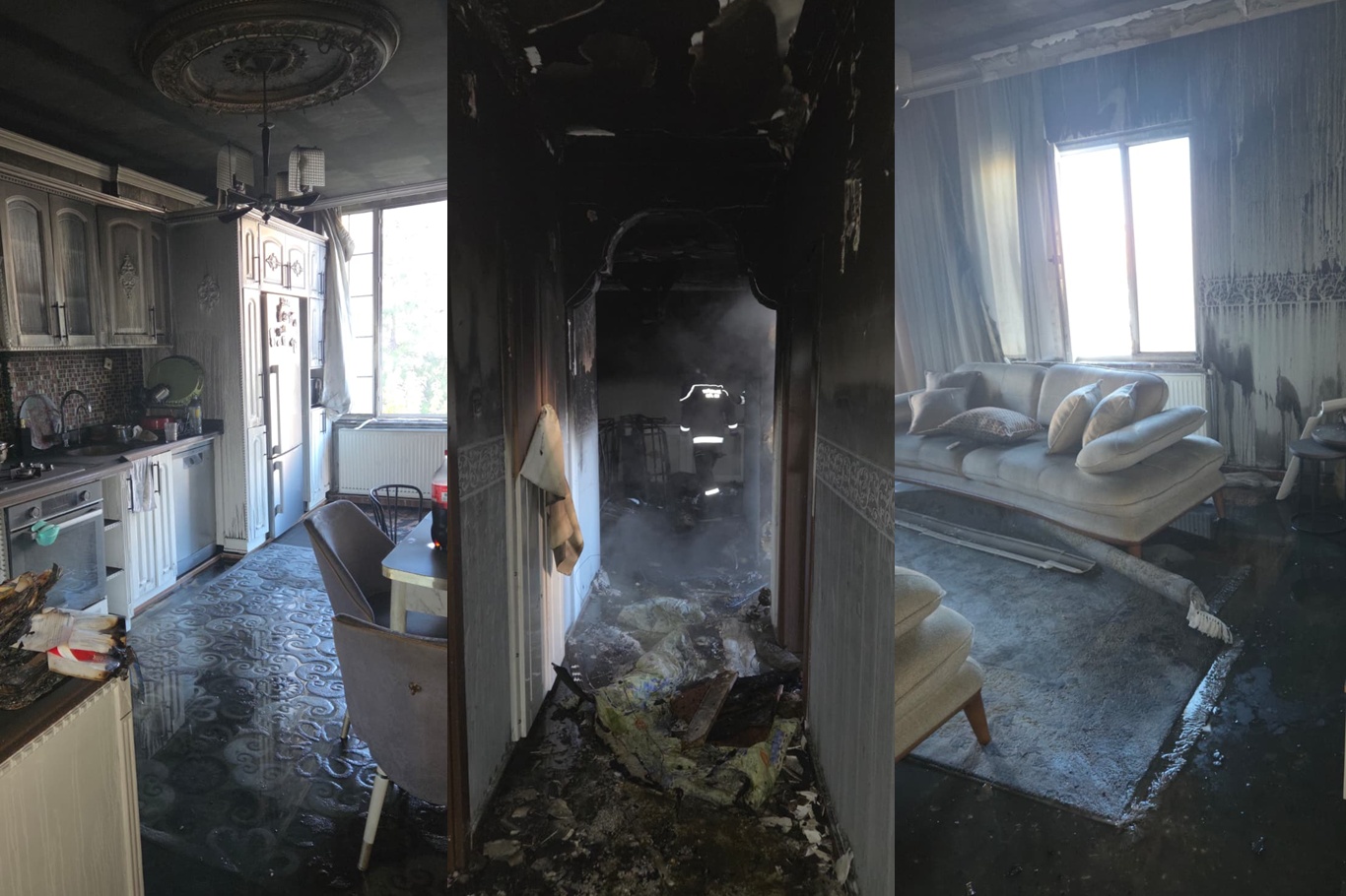 Batman'da 7 katlı binada yangın