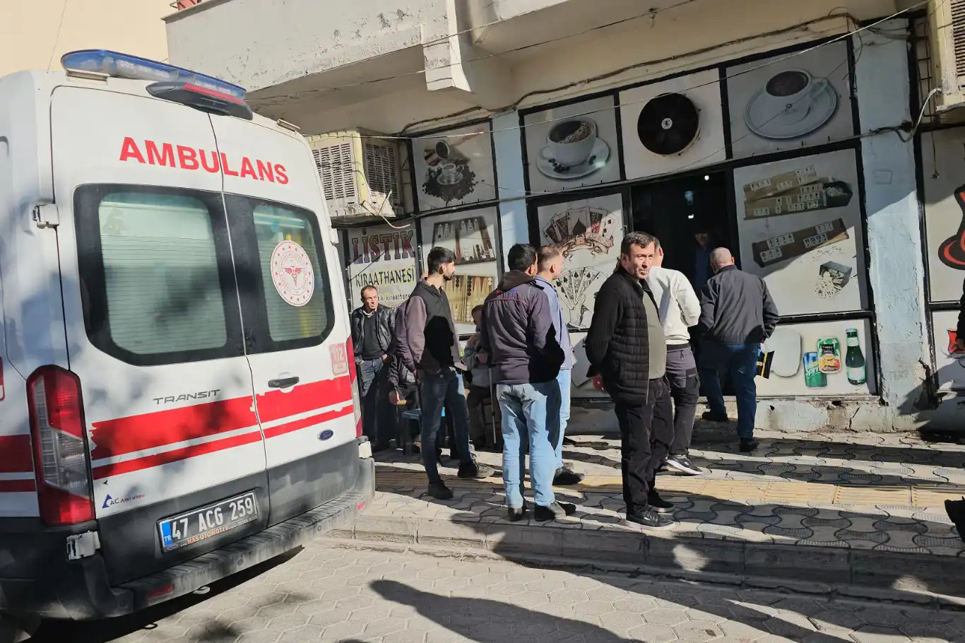 Mardin’de kıraathanenin tavanı çöktü: 2 yaralı