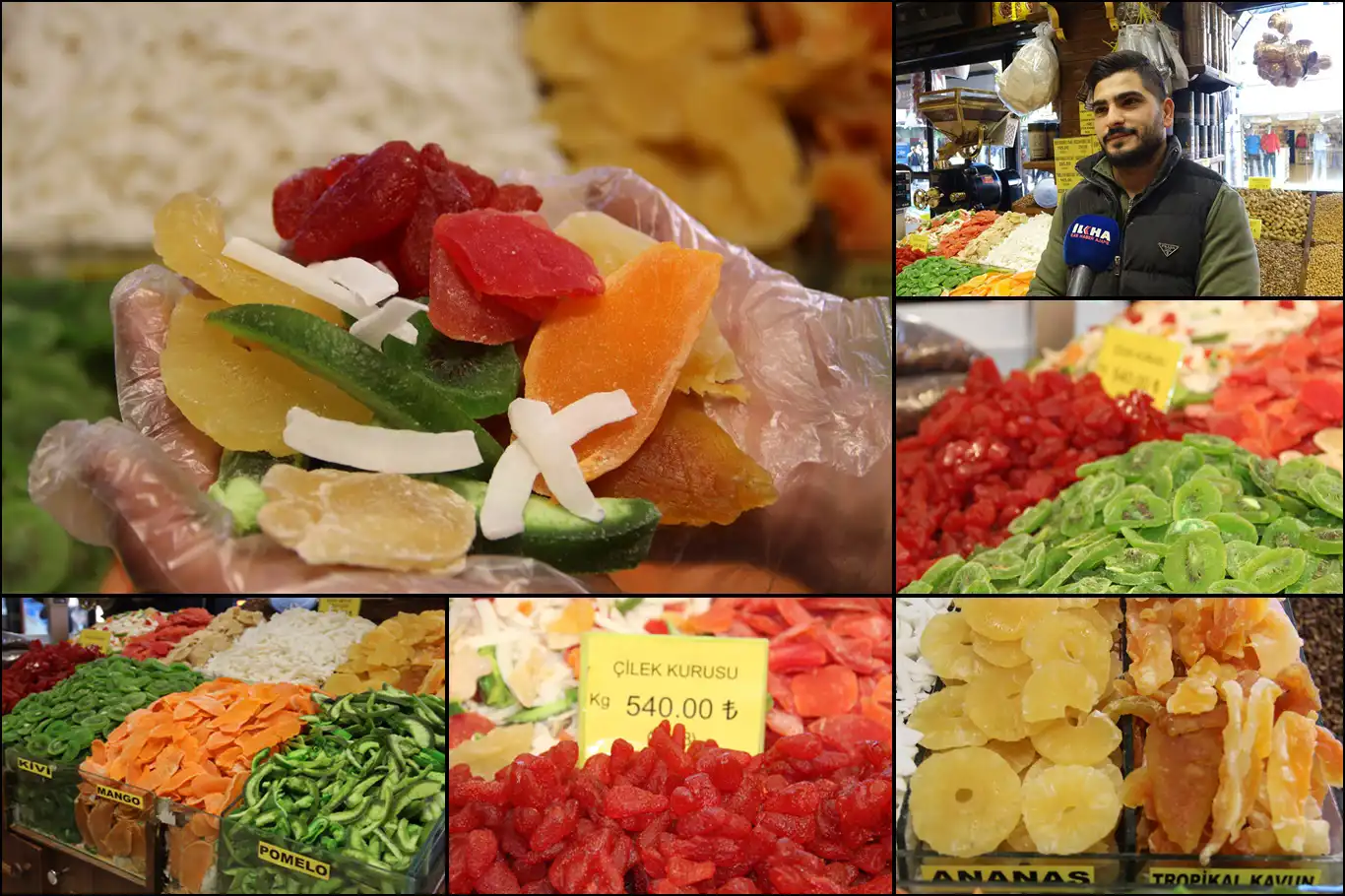 Aktarlarda tropikal kuru meyvelere yoğun ilgi