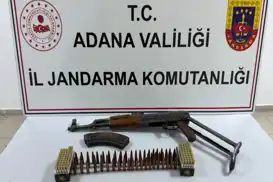 Adana'da jandarmadan silah operasyonu: 2 tutuklama