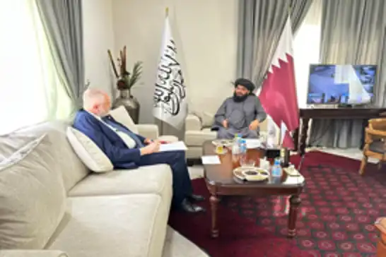 Afghan ambassador meets Polish special envoy in Doha to discuss bilateral ties