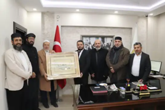 Filistinli heyetten Sivas İl Müftüsü Limon’a ziyaret