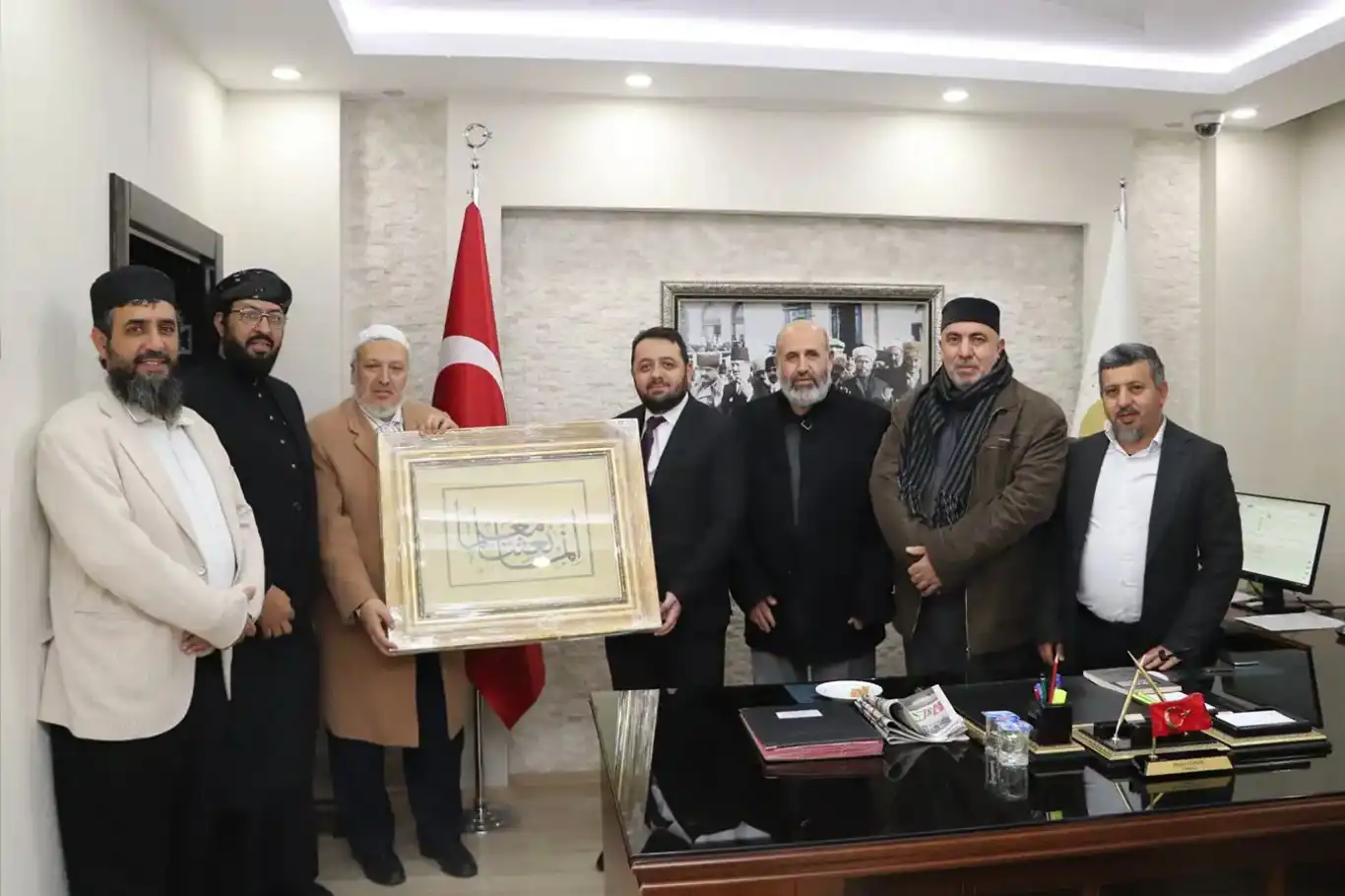 وفد فلسطيني يزور مفتي ولاية سيواس حسن ليمون