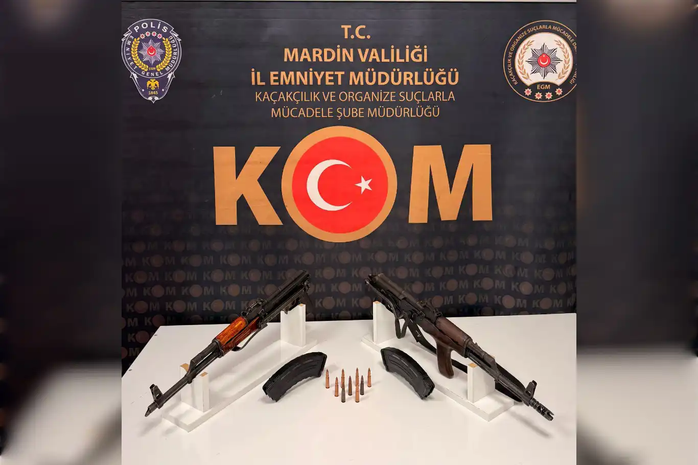 Mardin’de durdurulan bir araçta uzun namlulu silahlar ele geçirildi