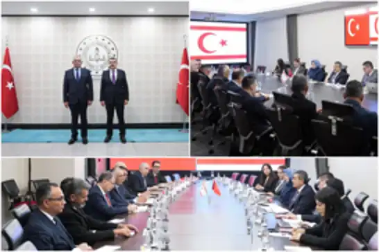 Bakan Tekin KKTC'li mevkidaşı Çavuşoğlu ile bir araya geldi