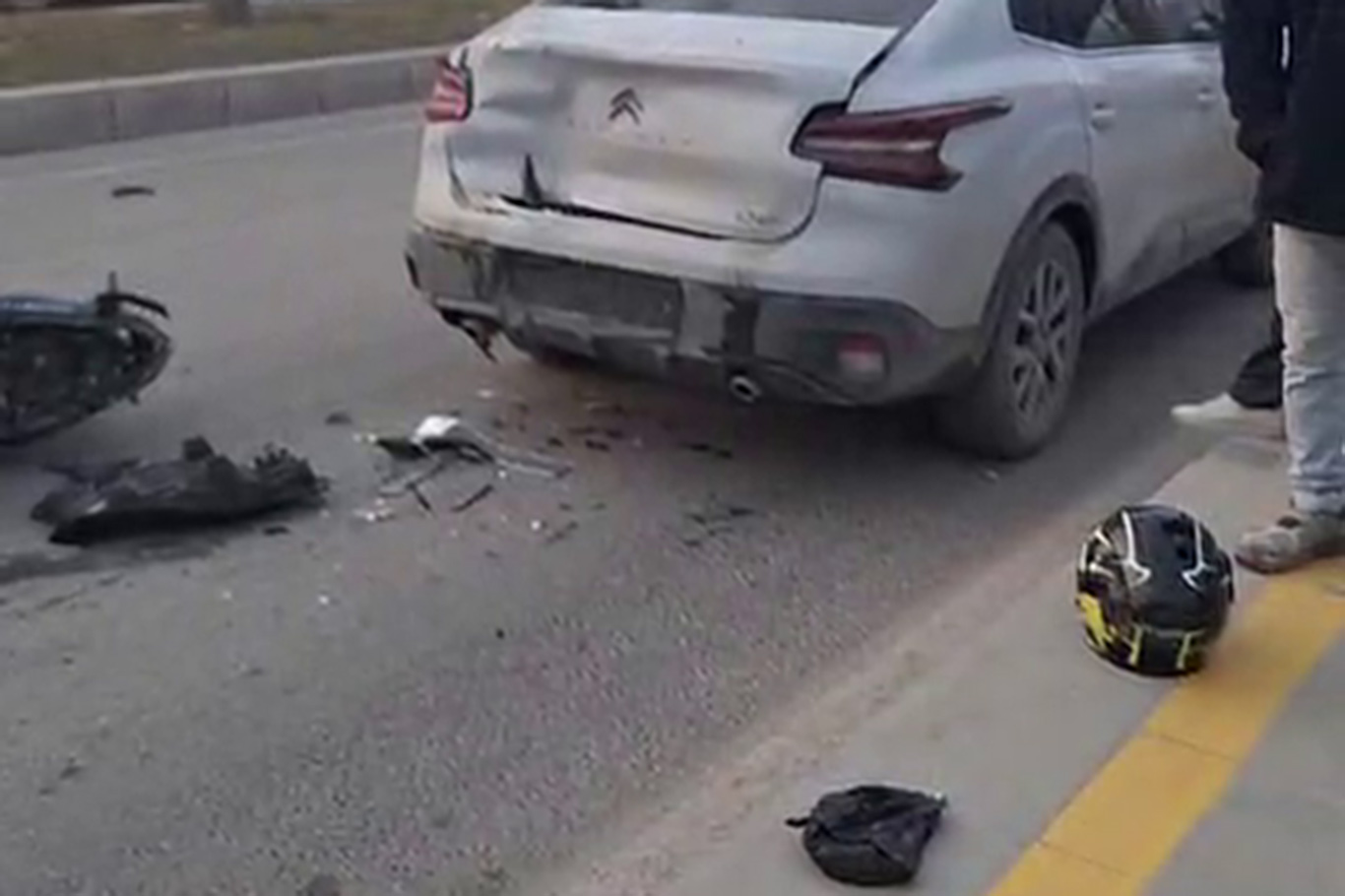 Malatya'da otomobil ile motosiklet çarpıştı: 1 yaralı
