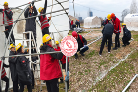 Bursa MEB AKUB ekibi, acil barınmada ağır seviye akreditasyon alan ilk birim oldu