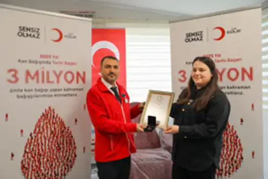 Kızılay 3 milyon kan bağışı hedefine ulaştı
