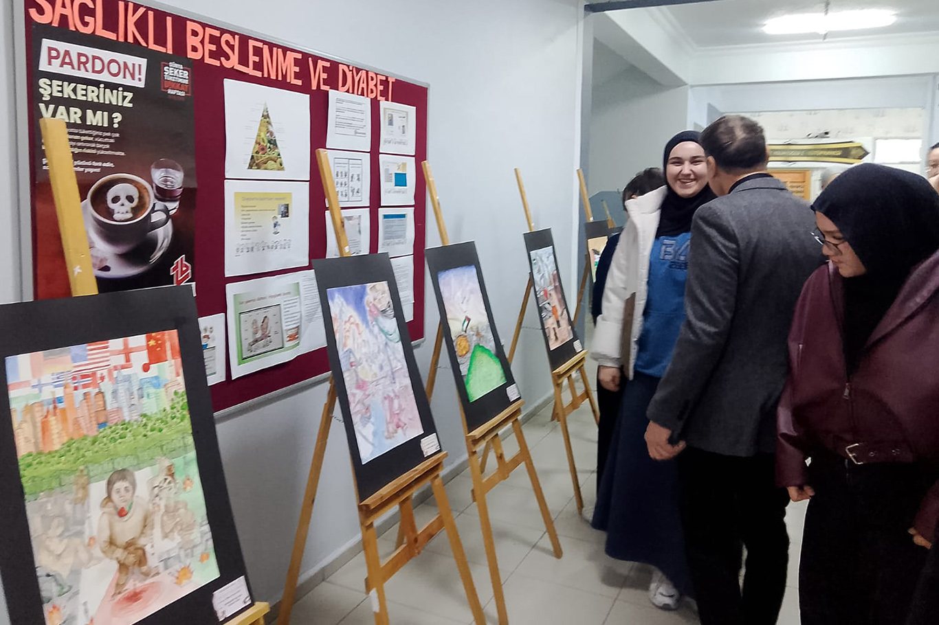 Malatya'da liseler arası Gazze temalı resim yarışması düzenlendi