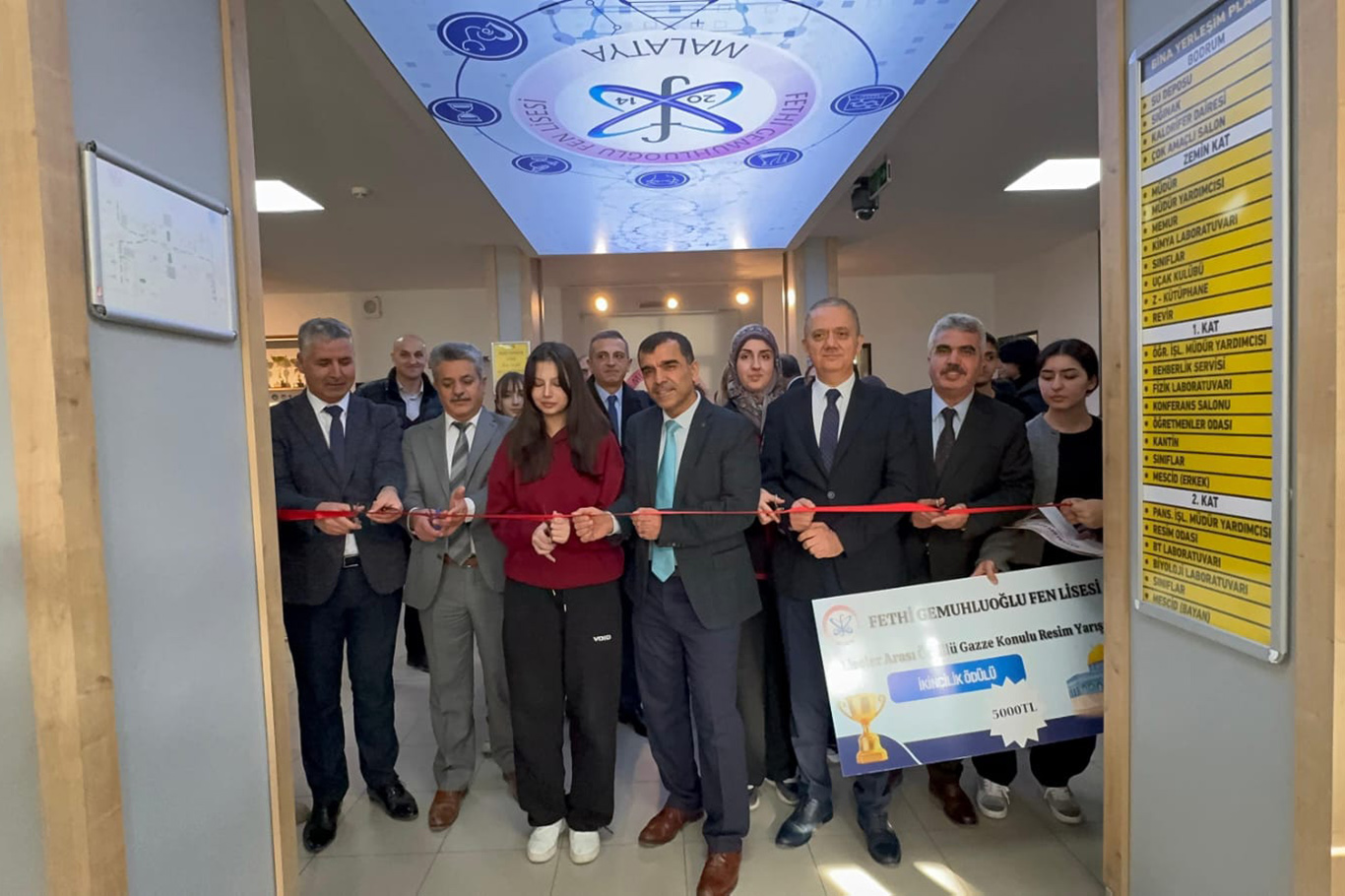 Malatya'da liseler arası Gazze temalı resim yarışması düzenlendi