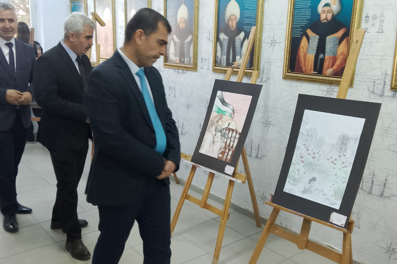 Malatya'da liseler arası Gazze temalı resim yarışması düzenlendi