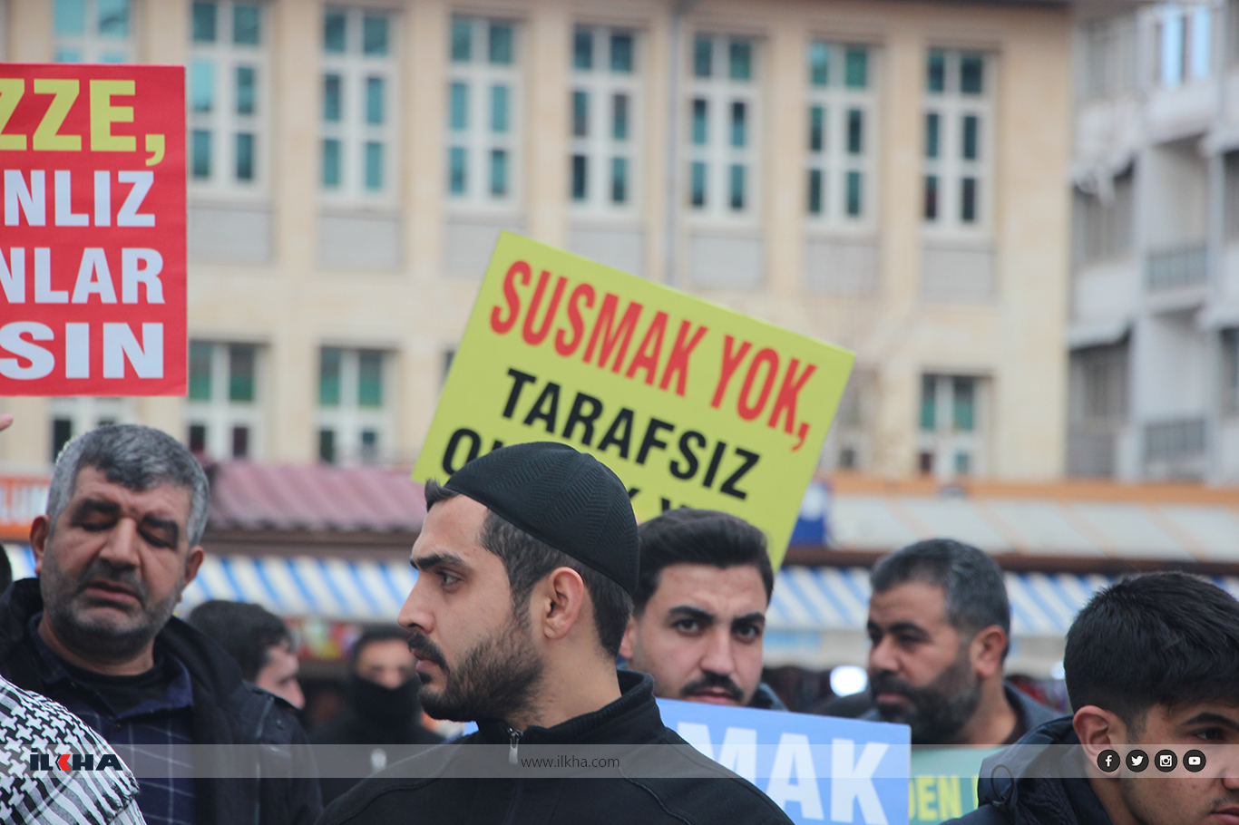 Hundreds rally in Gaziantep to condemn deepening humanitarian crisis in Gaza