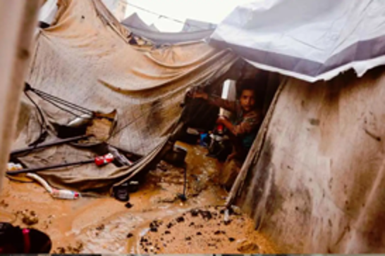 Severe weather strikes Gaza as displaced Palestinians struggle to survive