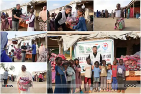 Humanitarian groups deliver lifesaving aid to displaced families in war-torn Sudan