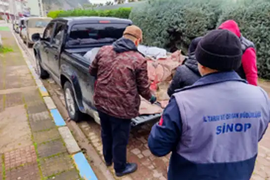Sinop’ta kaçak avlanan 625 kalkan balığına el konuldu