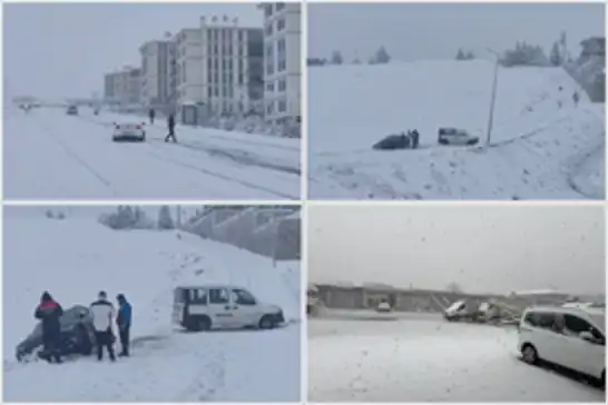 Batman'da beklenen kar yağışı etkili oldu