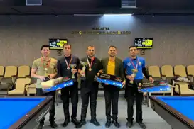 Malatya'da ödüllü bilardo turnuvası tamamlandı