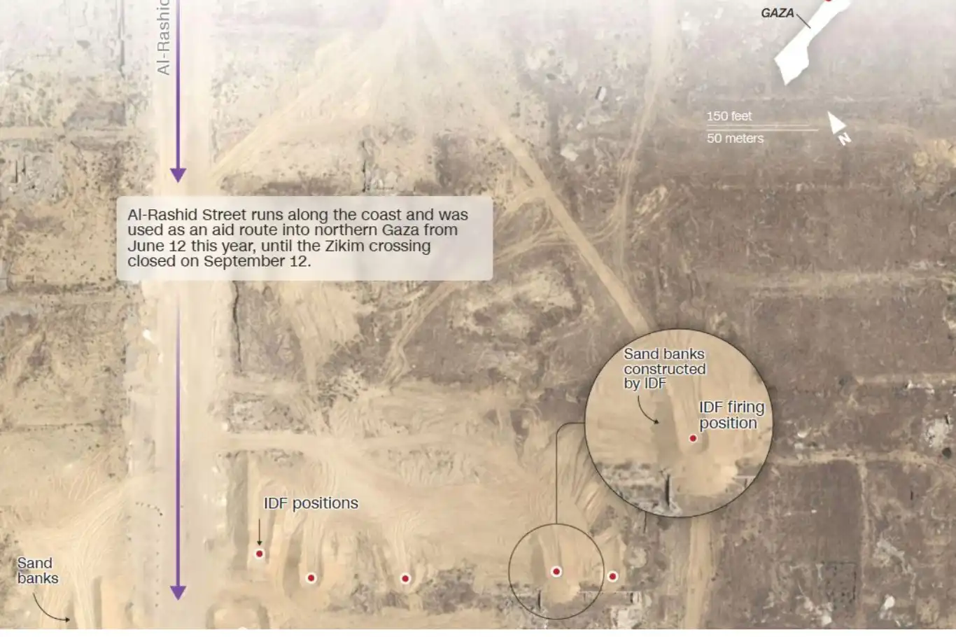 تقرير صحفي:  جرافات صهيونية دفنت جثامين شهداء فلسطينيين في غزة