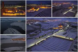 Hasankeyf'te kar sonrası kartpostallık manzaralar