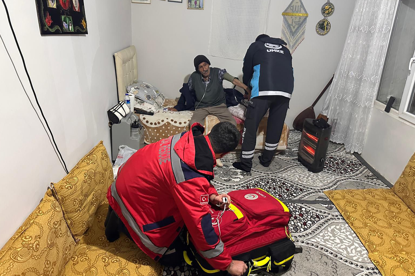 Zorlu kış şartlarında hastaya UMKE desteğiyle zamanında müdahale