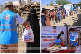 وقف الأيتام يوزّع الوجبات الساخنة على المحتاجين في اليمن