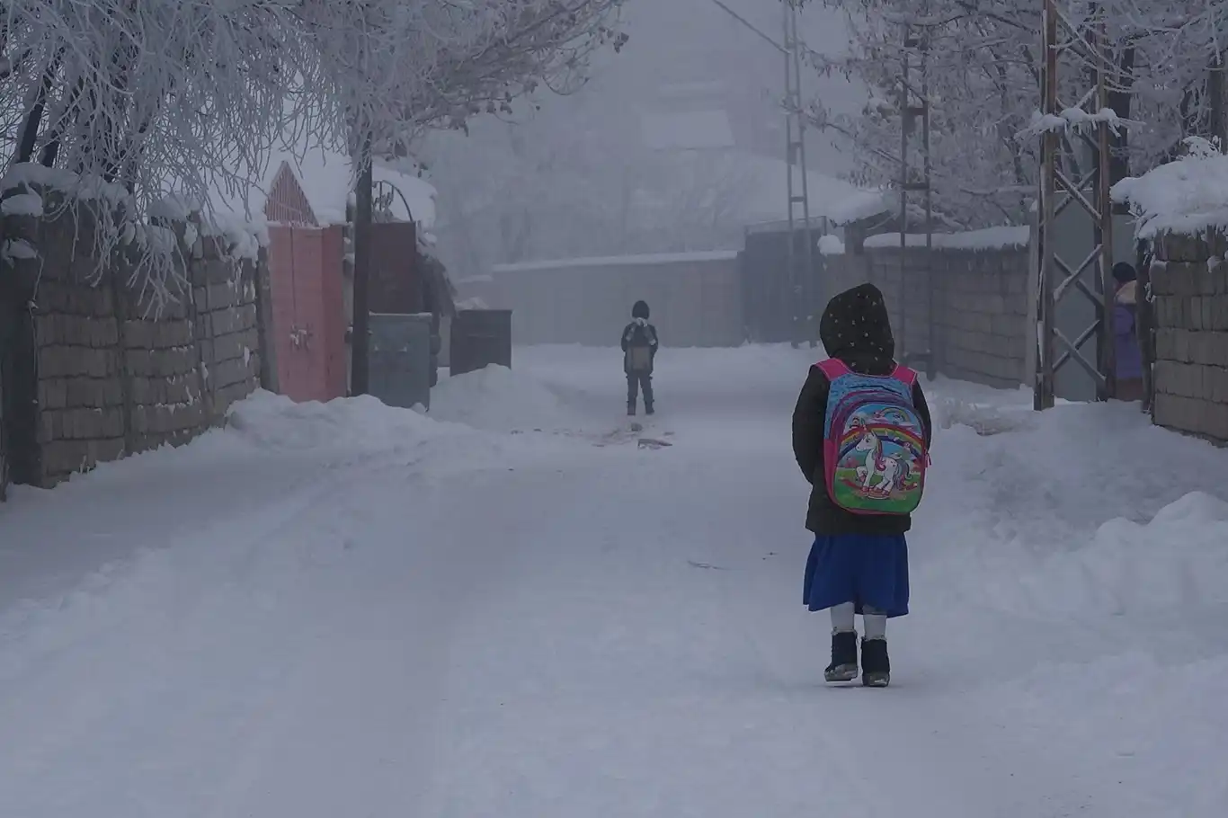 Ağrı'da okullara kar tatili