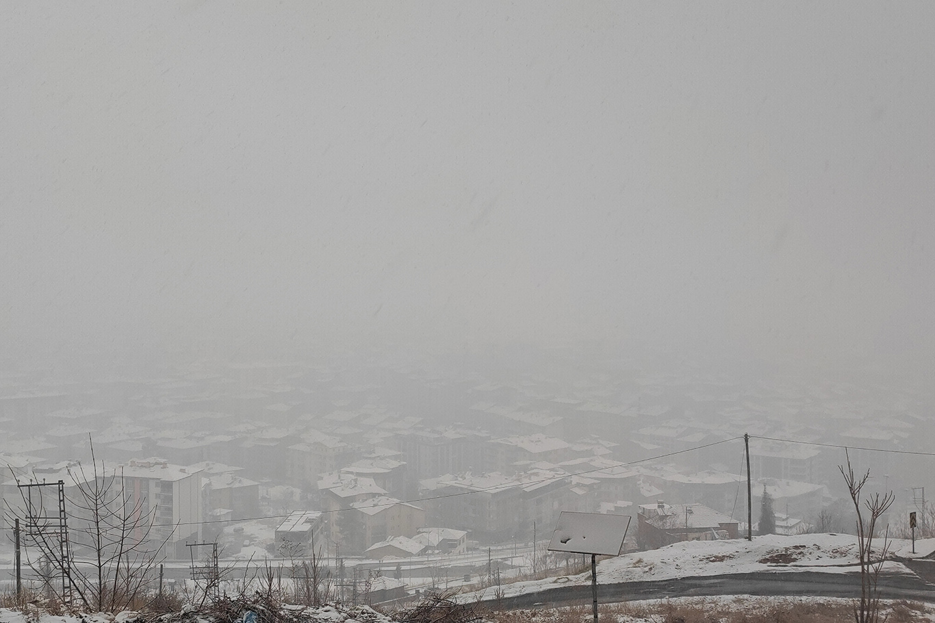 Malatya 2 günün ardından tekrar beyaza büründü