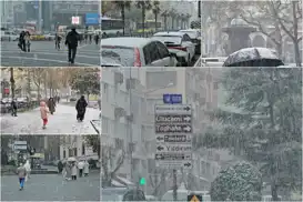 Bursa'da kar sevinci: Şehir merkezi beyaza büründü