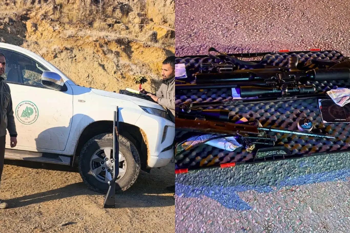 Yaban keçisi avladığı belirlenen 3 kişiye 2 milyon 894 bin 565 lira ceza