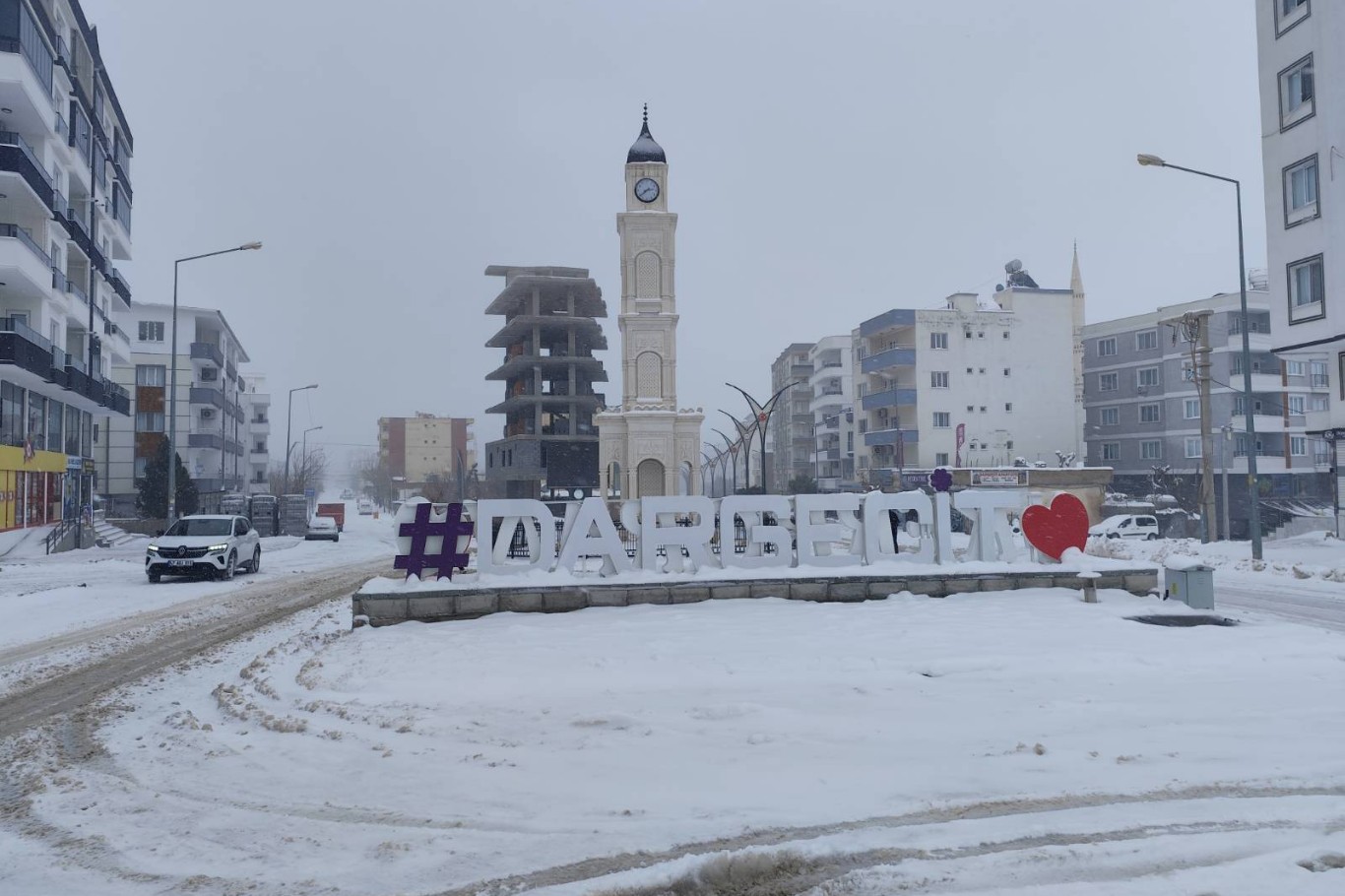 Dargeçit’te kar yağışına karşı yetersiz  çalışma 