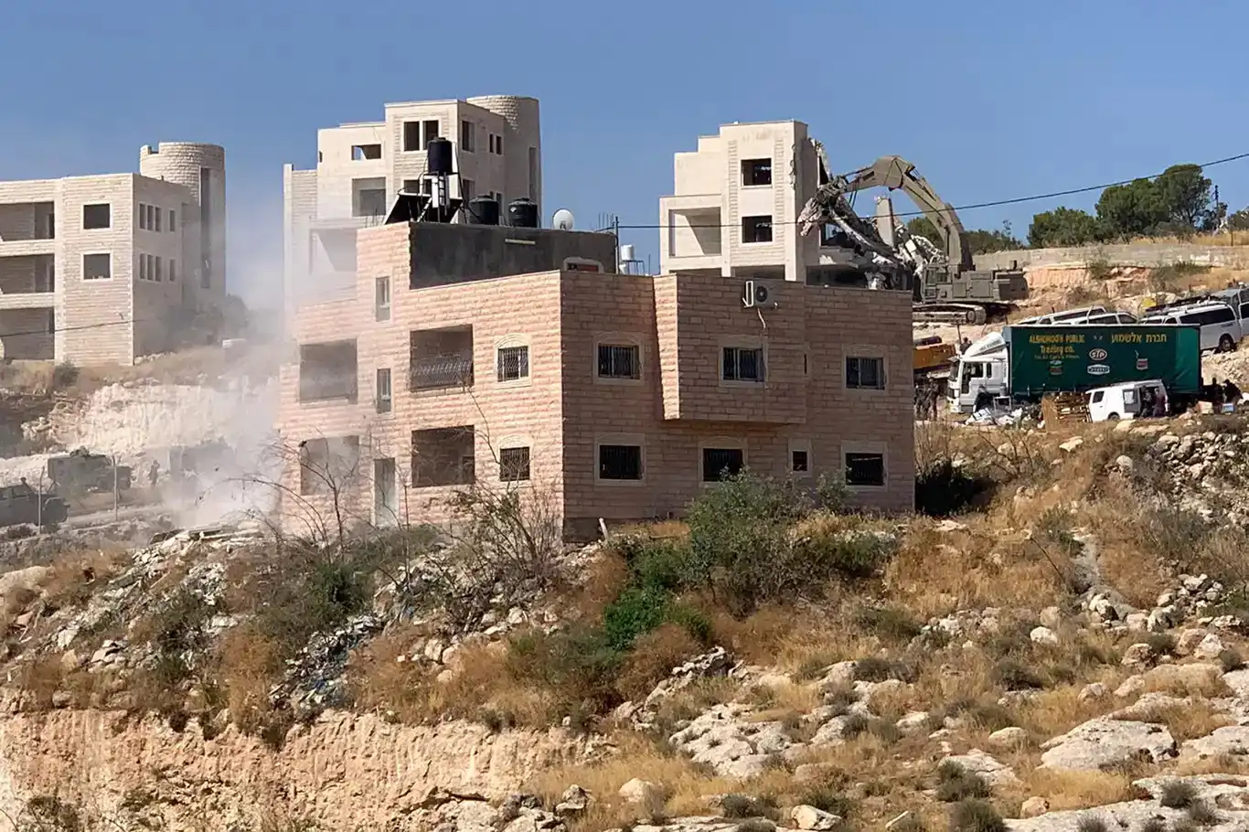رژیم صهیونیستی ساختمانی در حال ساخت را در قدس تخریب کرد
