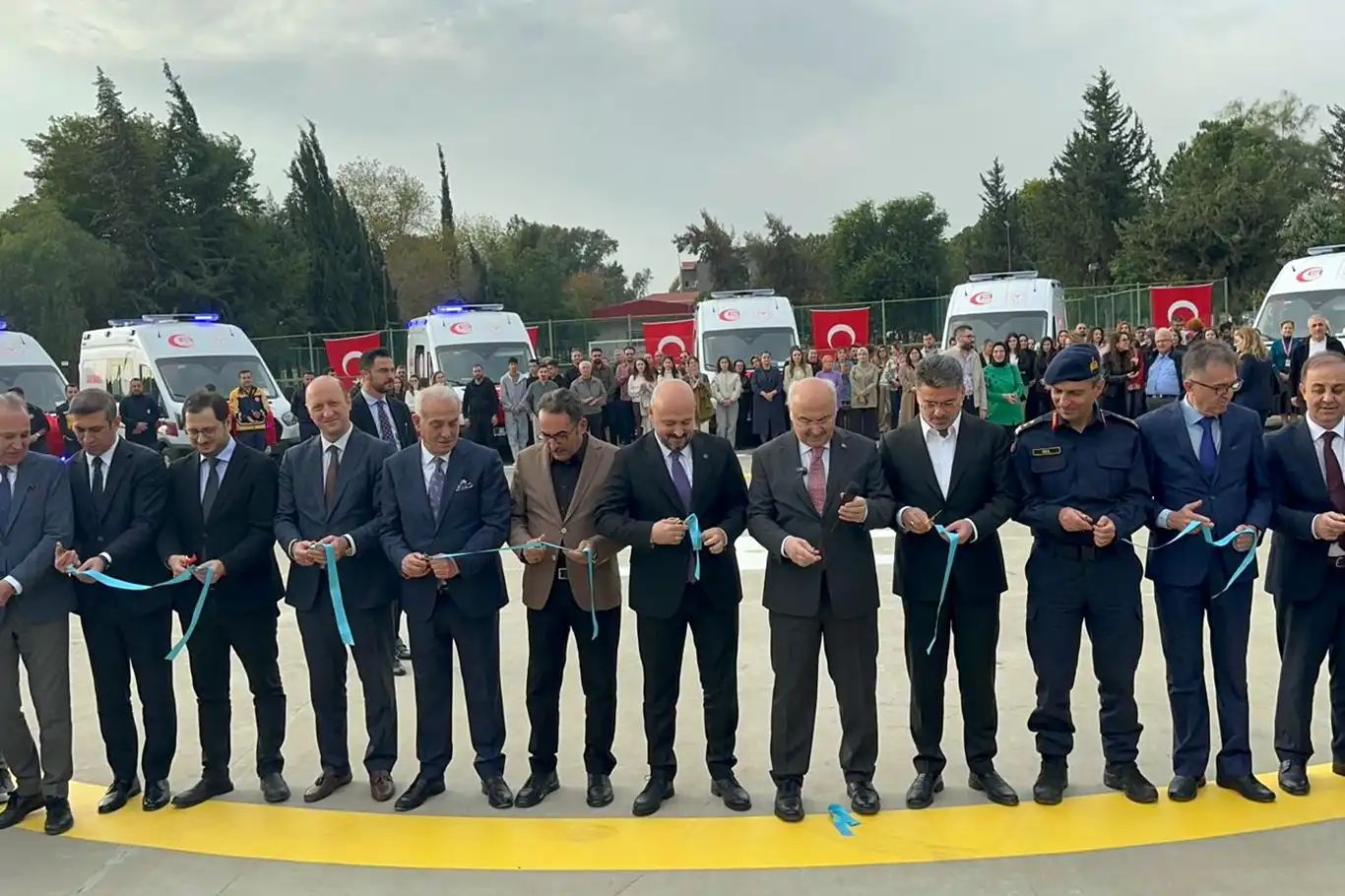 Adana'da 15 ambulansın teslim töreni gerçekleştirildi