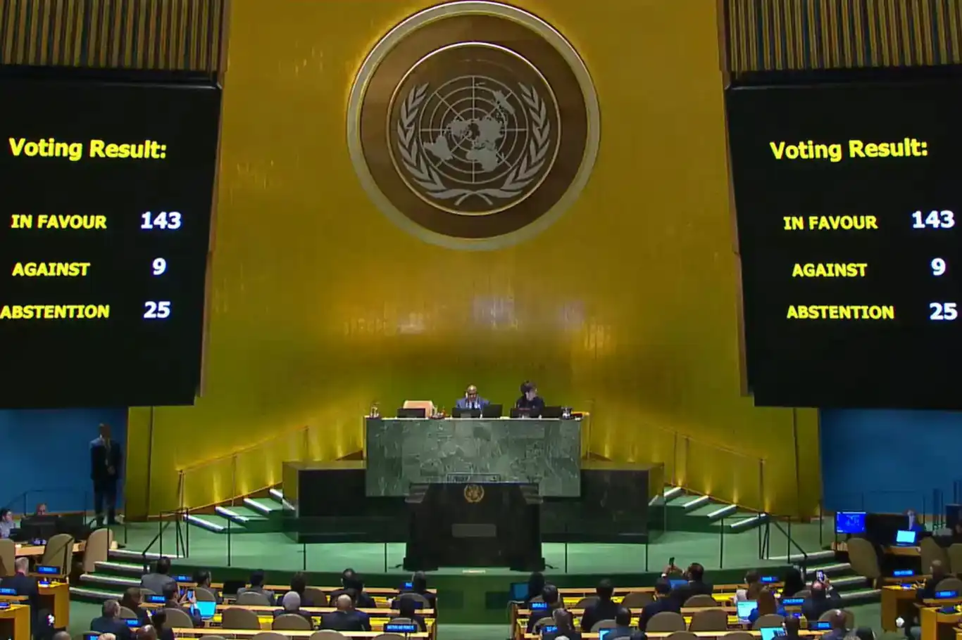 الأمم المتحدة تتبنى 5 قرارات لمصلحة فلسطين بأغلبية ساحقة