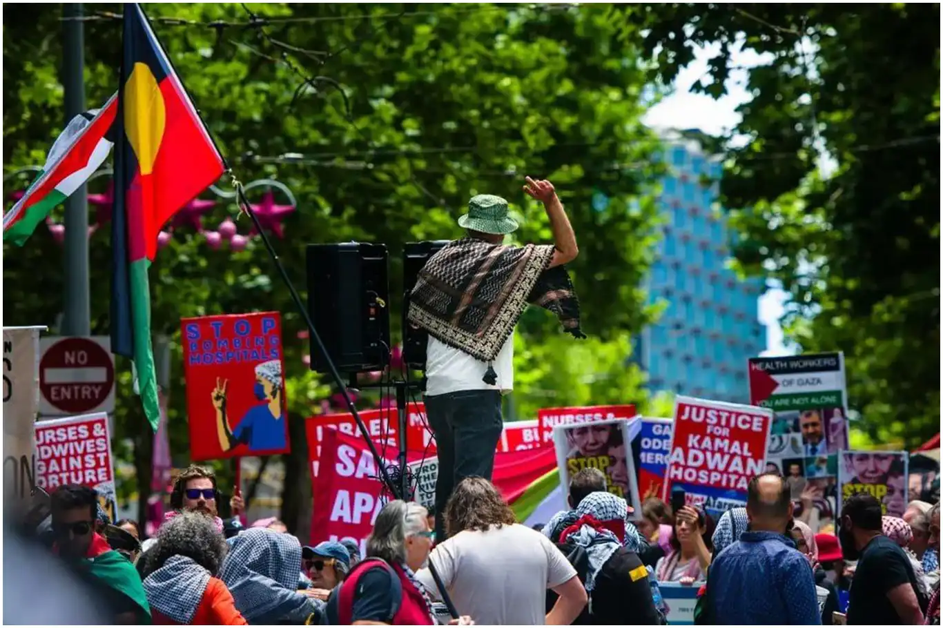 Melbourne protesters slam Eurovision for “whitewashing” Israel’s war crimes in Gaza
