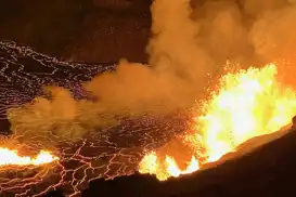 Hawaii'de Kilauea Yanardağı yeniden lav püskürttü
