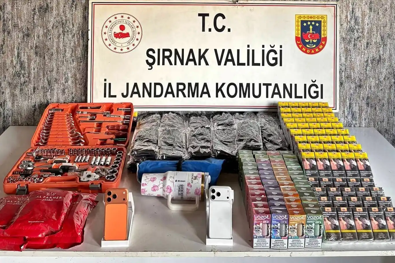 Şırnak’ta 39 milyon TL değerinde kaçak eşya ele geçirildi